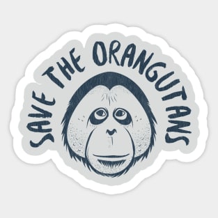 Save the Orangutans Sticker